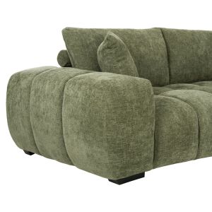 ЪГЛОВ ДИВАН (ДЕСЕН) COVEN HM3266.14R ЗЕЛЕН ПЛАТ 298X102-208X85ВСМ.