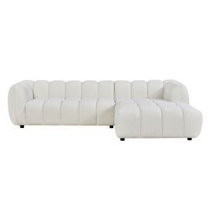 Ъглов диван (десен) Lykke HM3326.02R екру платов 280X89-165X70ВСМ.