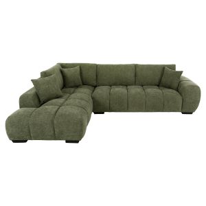 ЪГЛОВ ДИВАН (ЛЯВ) COVEN HM3266.14L ЗЕЛЕН ПЛАТ 298X102-208X85ВСМ.
