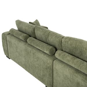 ЪГЛОВ ДИВАН (ЛЯВ) COVEN HM3266.14L ЗЕЛЕН ПЛАТ 298X102-208X85ВСМ.