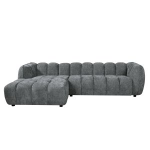 Ъглов диван (ляв) Lykke HM3326.01L сив плат 280X89-165X70ВСМ.