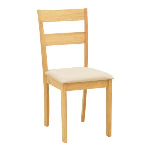 Dallan chair rubber wood in natural color 40X47.5X89CM