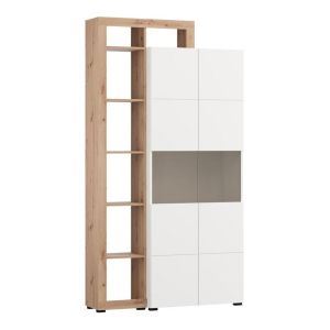 Showcase Argyll 2K VS2 Op 215 white with Artisan Oak color 116X35X215CM