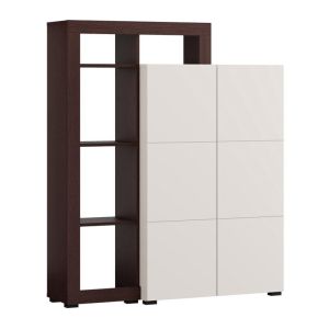 Argyll 2K2V Op 138 display cabinet with dark oak color Tailor 116X35X138CM