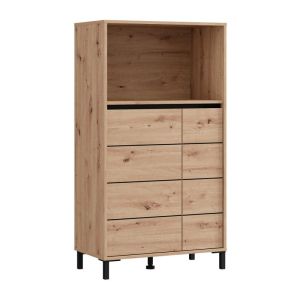 Showcase Marron 2K2V Pop 135 Artisan-matte Black 74X40X135СМ