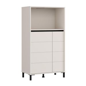 Showcase Marron 2K2V Pop 135 cashmere-black matte 74X40X135CM