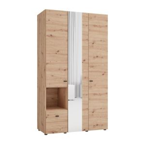 Гардероб Campsie 3K1F1O H207 цвят дъб Artisan 118X52X208CM