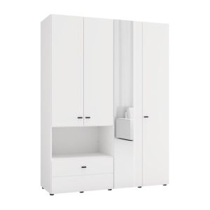 Гардероб Campsie 4K1F1O H207 цвят бял 155X52X208СМ