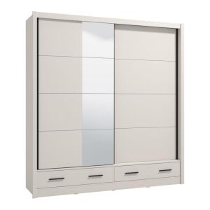Гардероб с огледало Albi Plus 205 2F Og цвят кашмир 205X60X216СМ