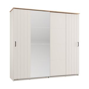 Гардероб с огледало Lambeth 220 Og H205 кашмир-цвят дъб артизан 220X62X205СМ