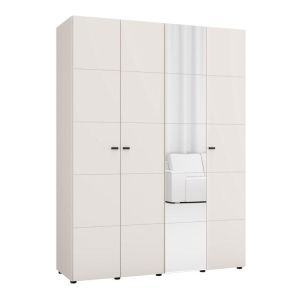 Гардероб с огледало Salamis 4K1O H207 цвят кашмир 155X52X208СМ