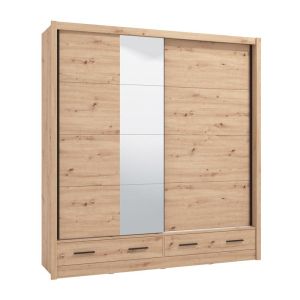 Гардероб с оглесало Albi Plus 205 2F Og цвят Artisan Oak 205X60X216СМ