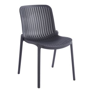 Garden chair Teragi, Pp with Uv protection, anthracite, 58X43.5X82CM