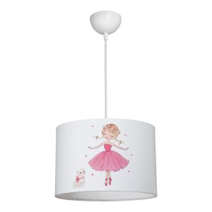 Детски полилей Ballerina Led E27 многоцветен Pvc D30X20СМ