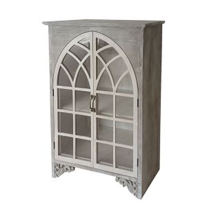 Wooden decorative display case, aged style - 69X32X97CM 1/BOX