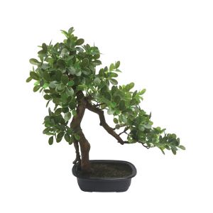 Дърво бонсай Real Touch в пластмасова саксия зелено - 28X45X50CM 2/BOX