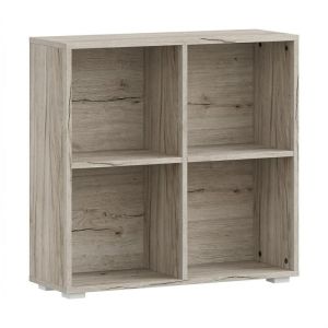 Етажерка за книги Smart 4P, цвят сив дъб, 74X25X76 см