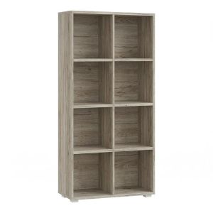 Етажерка за книги Smart 8P, цвят сив дъб, 74X25X146 см
