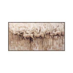 Картина върху платно FL50272 бежово-кафяво-златист цвят 140X4X70СМ
