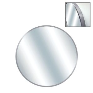 Round wall mirror with silver aluminum frame - Φ60X4CM 1/6KIB