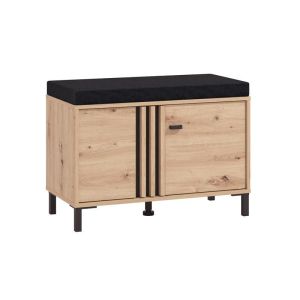 Мебели за антре Laval Kom Artisan дъб-черен цвят 80X40X52СМ