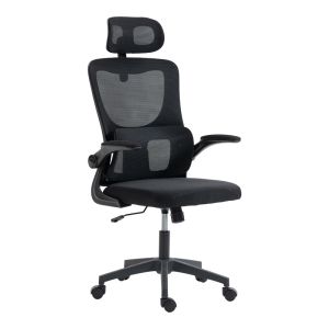 Офис стол Mainz Mesh черен цвят 50X60X112-122СМ