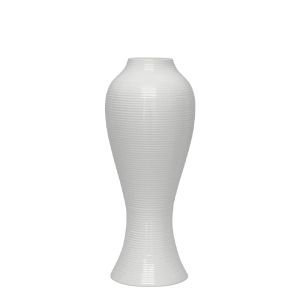 Подова ваза бяла извита - 18.5X45.5CM 1/4KIB