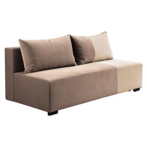 Разтегателен диван Mirello светло кафяво с бежово 198X95X81СМ