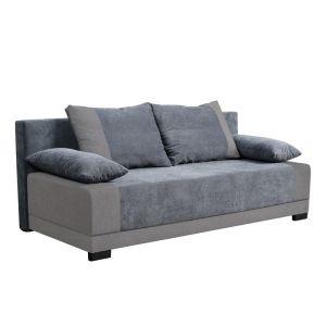 Разтегателен диван Quatro тъмносив 200X88X77СМ