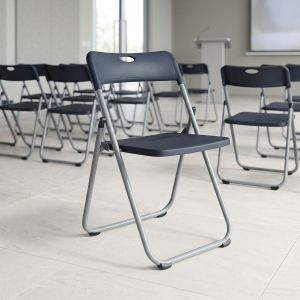 Folding chair Edison black 38X49X73CM