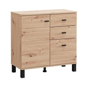Скрин 77 2K3F1V цвят дъб Artisan 77X35X78СМ