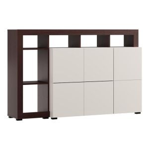 Скрин Argyll 154 3K2F1V оп кашмир с тъмен цвят дъб тейлър 155X40X100СМ