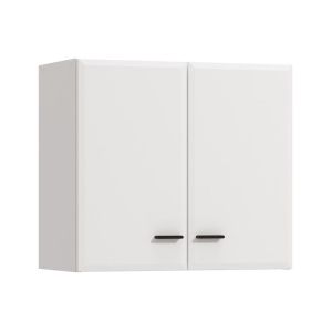 Wall kitchen cabinet Amelia 60A, white-white, high gloss, 60X32X54CM