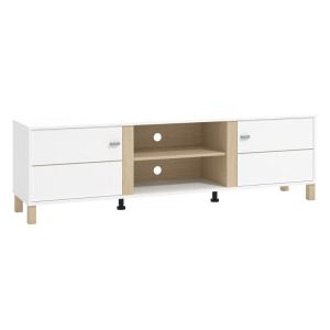 Тв шкаф Peckham Tv 176 бяла светлина цвят на Port 176X40X52СМ