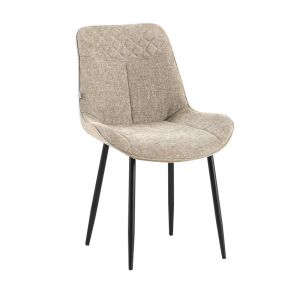 Dining chair FL2508, mocha color, with metal frame, 58X53X84CM