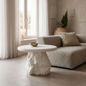 Помощна маса Zinol Mdf-полирезин бяла D58X41СМ