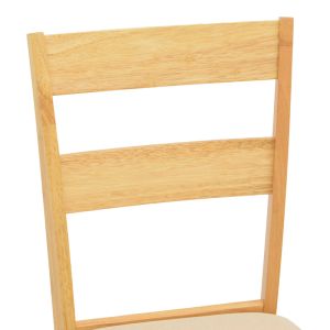 Dallan chair rubber wood in natural color 40X47.5X89CM