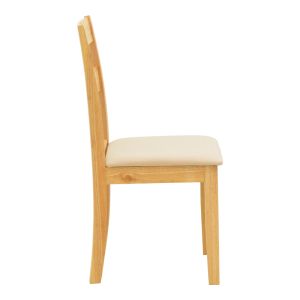 Dallan chair rubber wood in natural color 40X47.5X89CM