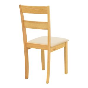 Dallan chair rubber wood in natural color 40X47.5X89CM