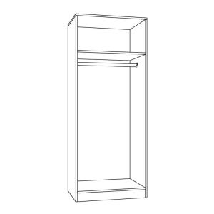 Flexi 2K гардероб с цветовете на Artisan 70X52X175 см