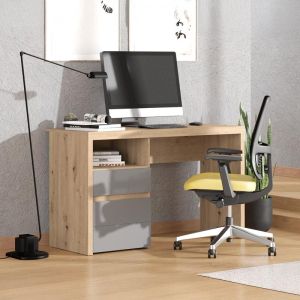 Бюро Hipatia 2F Lp Artisan - графитно сиво, 127X51X77СМ