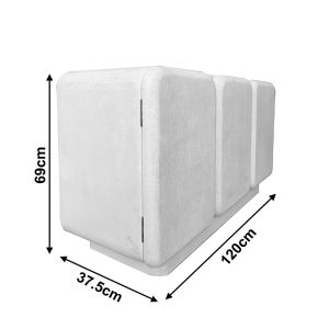 Бюфет Kooldio Mdf бял 120X37.5X69СМ