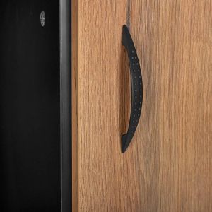 Showcase Alba Artisan oak - black 68X40X134CM