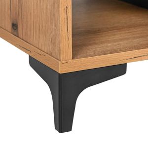 Showcase Alba Artisan oak - black 68X40X134CM