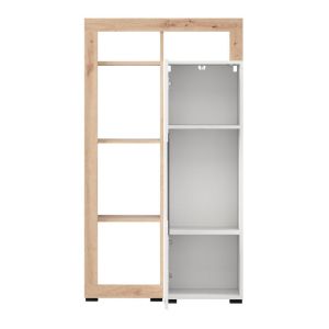 Showcase Argyll 1K 1VS Op 138 white with Artisan Oak color 77X35X138CM
