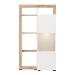 Showcase Argyll 1K 1VS Op 138 white with Artisan Oak color 77X35X138CM