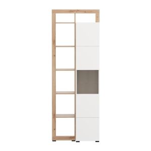 Showcase Argyll 1K VS1 Op 215 white with Artisan Oak color 77X35X215CM