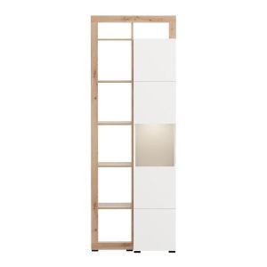 Showcase Argyll 1K VS1 Op 215 white with Artisan Oak color 77X35X215CM