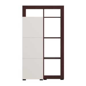 Argyll 1K1V Op 138 display cabinet with dark oak Taylor 77X35X138CM