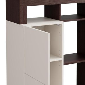 Argyll 1K1V Op 138 display cabinet with dark oak Taylor 77X35X138CM